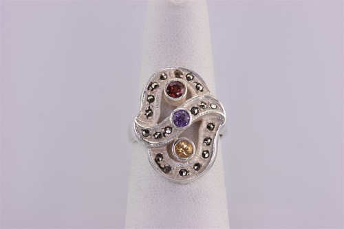 Sterling silver swirled - silver,