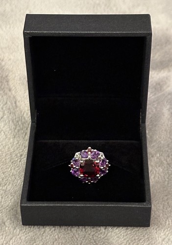 Garnet amethyst quatrefoil - garnet,