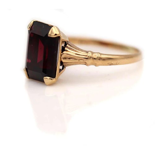 Vintage genuine garnet - vintage, rings