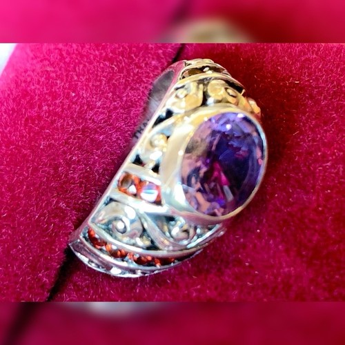 Sterling silver amethyst - sterling,